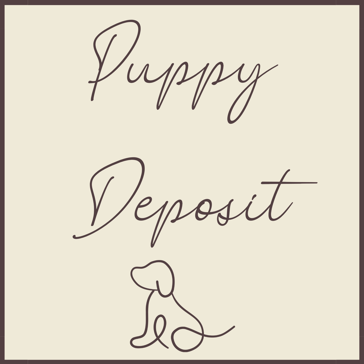 Puppy Deposit